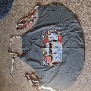 Grey chicken apron handmade